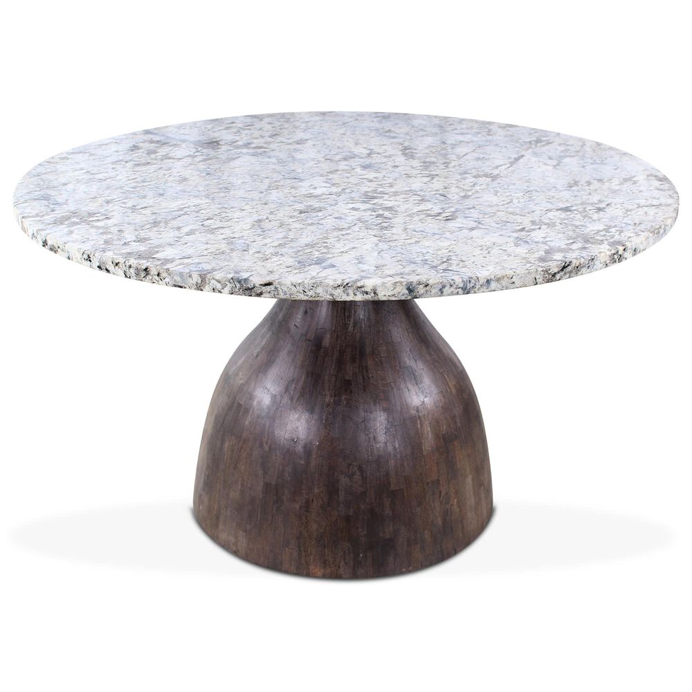 Home Trends &amp; Design Solomon and Essex Chelsea 5-Piece Round Dining Set in Alaska White, Blackwash and Black, , large
