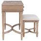 Linon Home Decor Cyndi Vanity with Stool in Grey Wash, , large