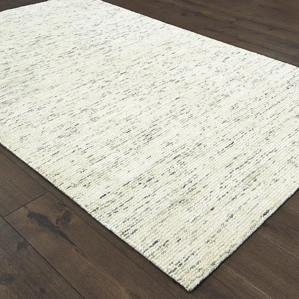 Oriental Weavers Lucent 45902 8&#39; x 10&#39; Ivory and Stone Area Rug, , large