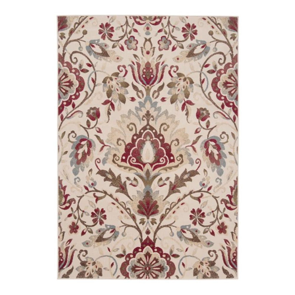 Surya Riley RLY-5017 2" x 3"3" Red/Camel/Khaki Scatter Rug, , large