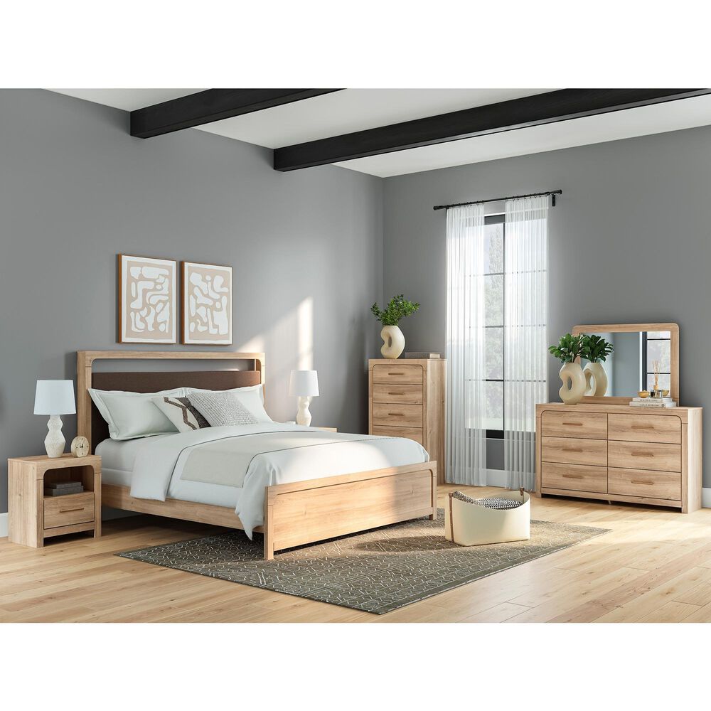 Ashley Kinlanni 1-Drawer Nightstand in Tan, , large