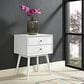 Modway Dispatch 2 Drawer Nightstand in White, , large