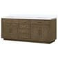 Lexora Home Abbey 84" Double Bathroom Vanity in Grey Oak with 2 cm White Cultured Marble Top and Rectangular Sinks, , large