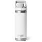 YETI Rambler 18 Oz Water Bottle with Flip Chug Cap in White, , large