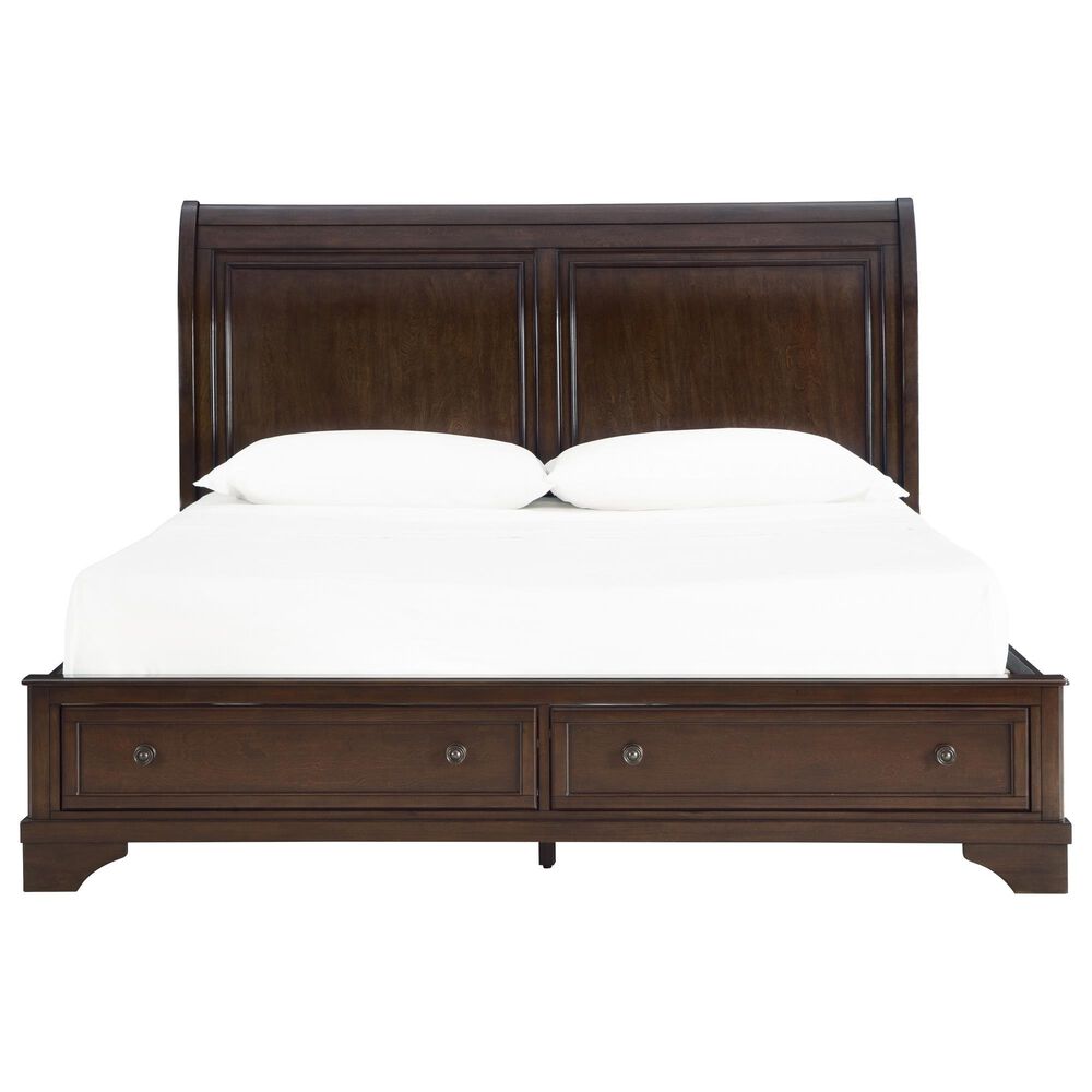 Ashley Trellington 4-Piece Queen Bedroom Set in Warm Brown Cherry, , large