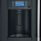 Cafe 27.8 Cu. Ft. French Door Refrigerator Energy Star with Hot Water Dispenser in Matte Black and Brushed Stainless, , large