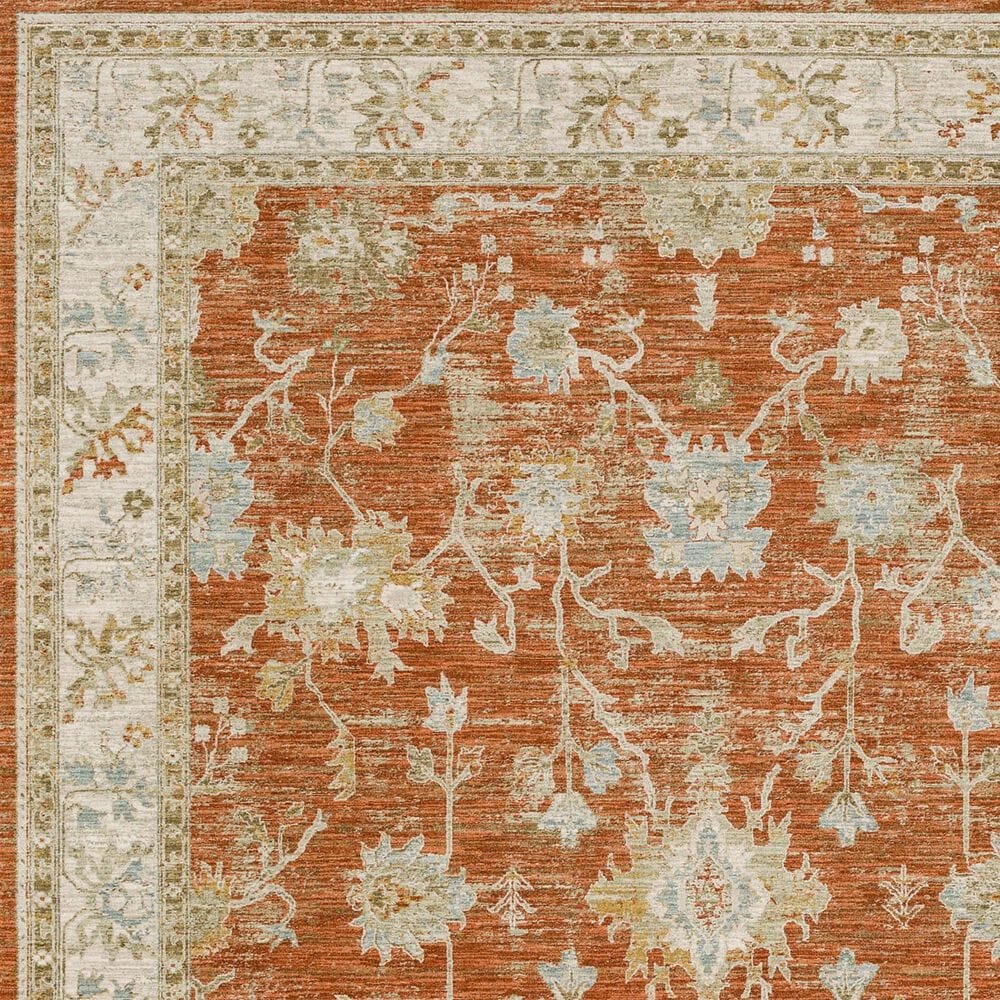 Karastan Adalia Iznik 6&#39;7&quot; x 9&#39;6&quot; Rust Area Rug, , large