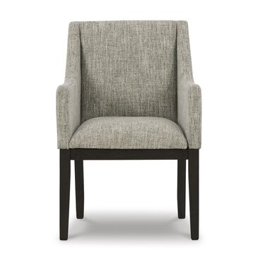 Millennium Burkhaus Arm Chair with Beige and Brown Cushion in Dark Brown, , large
