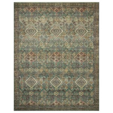 Magnolia Home Sinclair 8"6" x 11"6" Turquoise and Multicolor Area Rug, , large