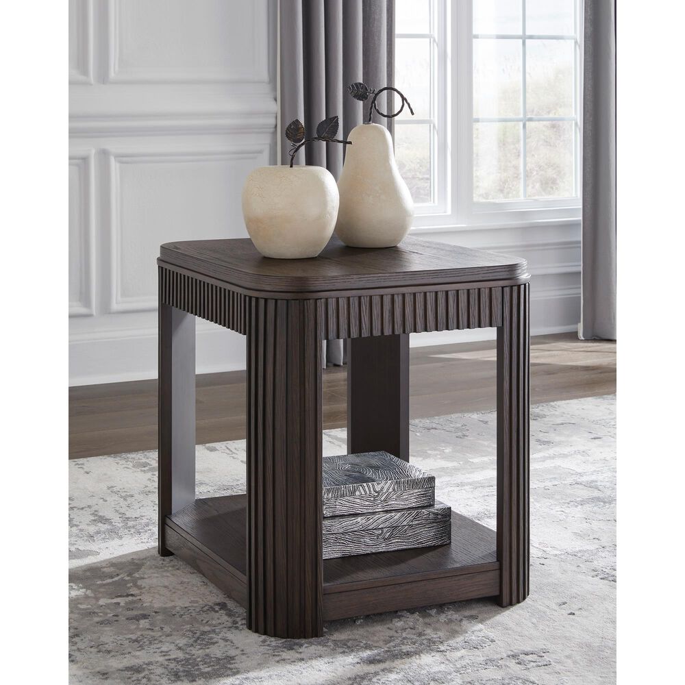 Ashley Carlibrie End Table in Warm Brown, , large
