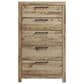Ashley Hyanna 5-Piece Queen Bedroom Set in Golden Rustic, , large