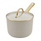Farberware Forged Induction Ceramic Nonstick Saucepan with Lid - 3 Quart in Taupe, , large
