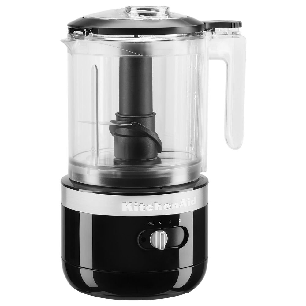 KitchenAid Cordless 5 Cup Food Chopper in Onyx Black, , large