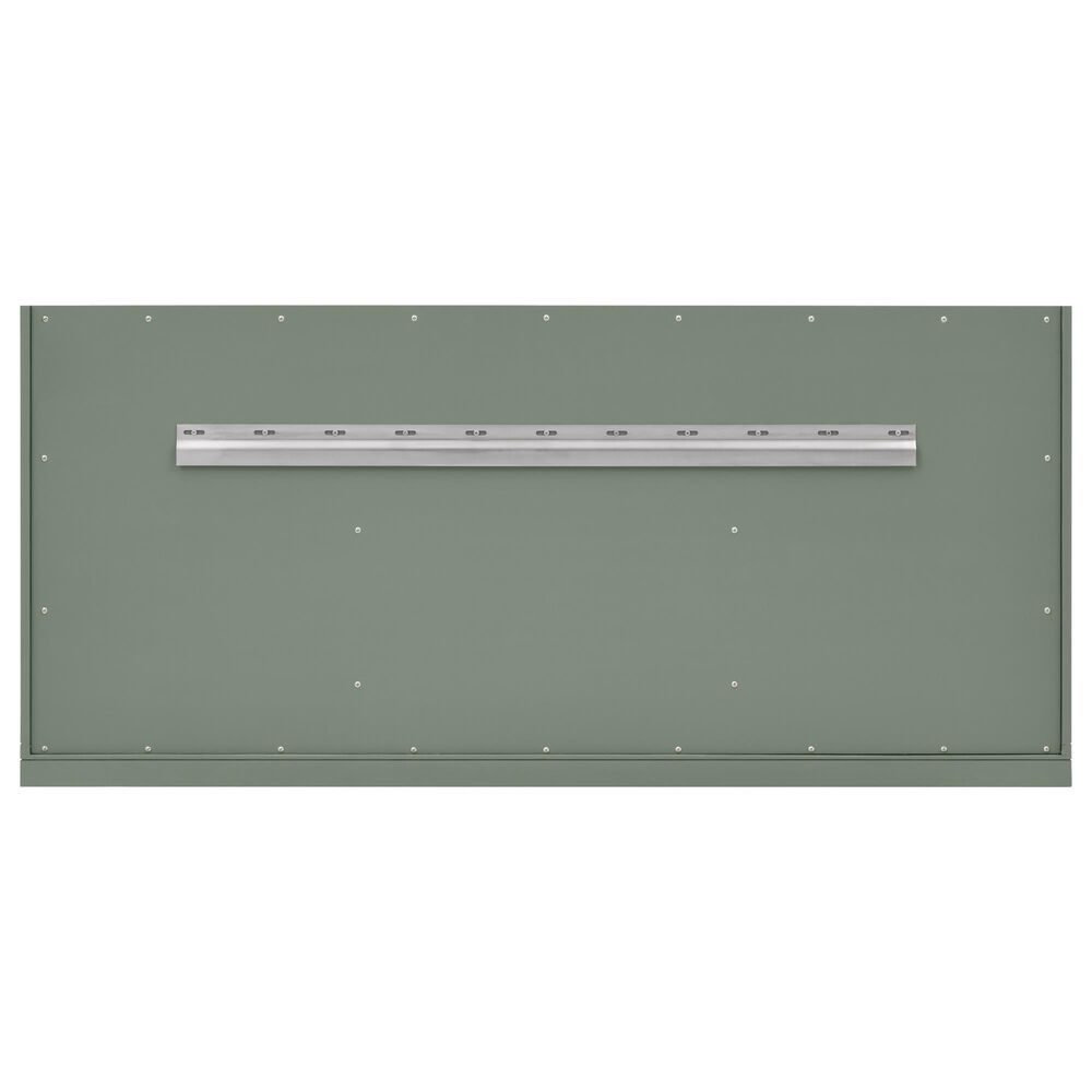 James Martin Vanities Chicago 60" Double Bathroom Vanity in Smokey Celadon with 3 cm Eternal Jasmine Pearl Silestone Top, Rectangular Sinks and FreePower Wireless Charger, , large
