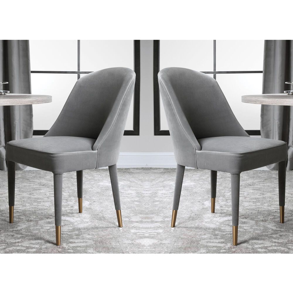Uttermost Brie Armless Chair (Set of 2), , large