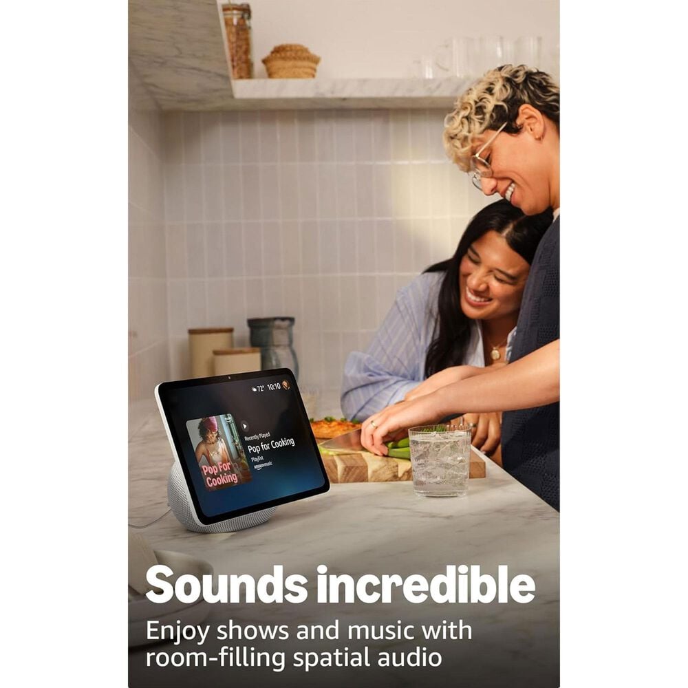 Amazon Echo Show 11 Smart Display with Spatial Audio in Glacier White, , large