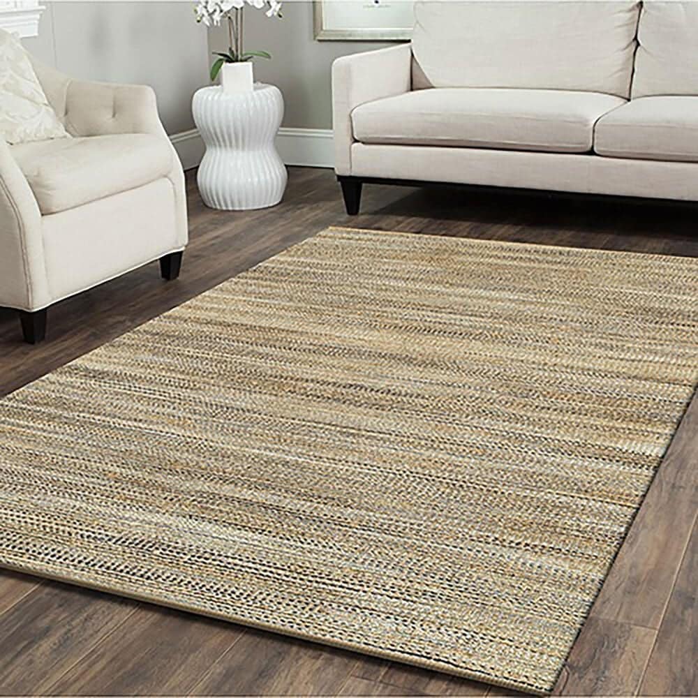 L&amp;R Resources Natural Fiber 10&#39; x 14&#39; Navy Area Rug, , large