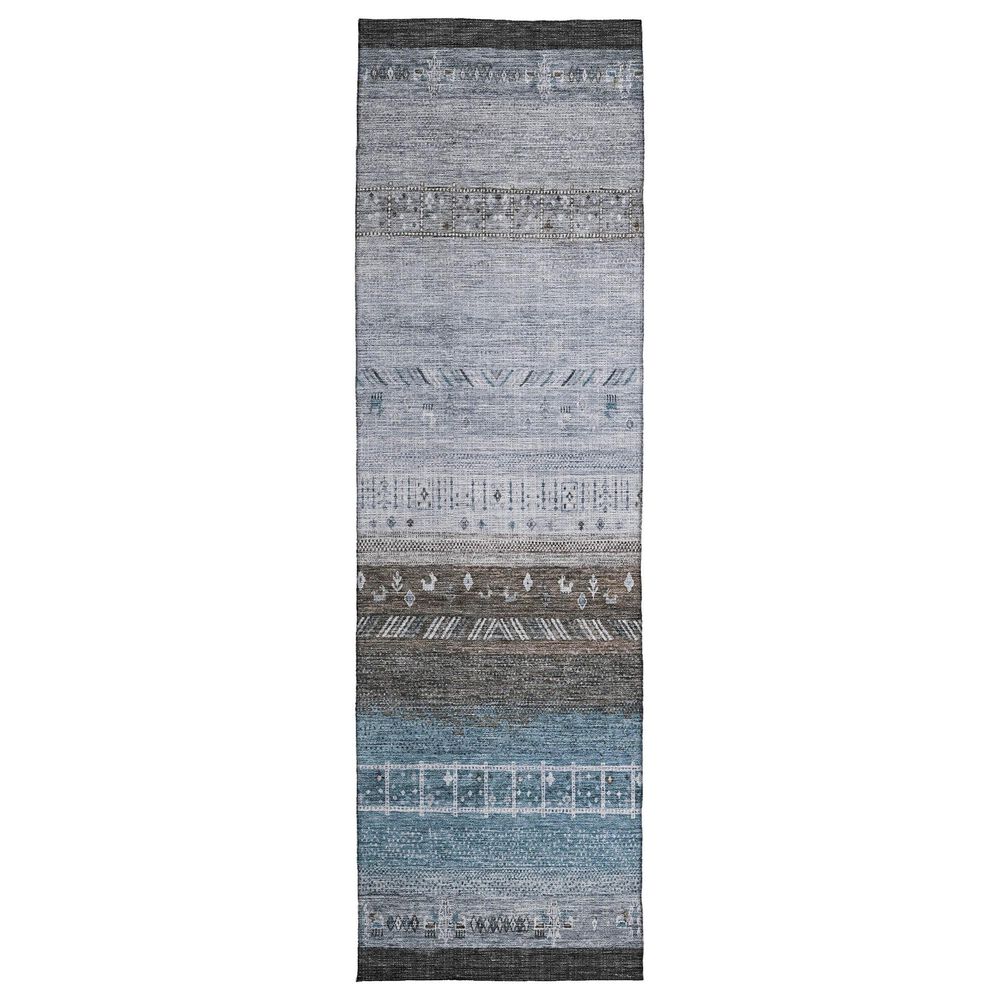 Dalyn Rug Company Karaj KJ7 2"3" x 7"6" Blue Indoor/Outdoor Runner, , large