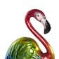 Maple and Jade 2-Piece Tall Textured Rainbow Flamingo Decorative Garden Sculpture Set in Multicolor, , large