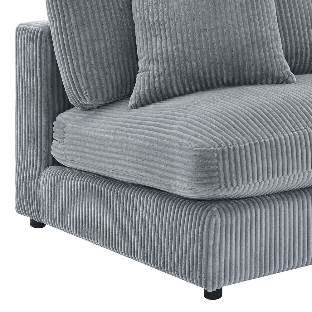 Coaster Blaine Accent Armless Chair in Fog, , large