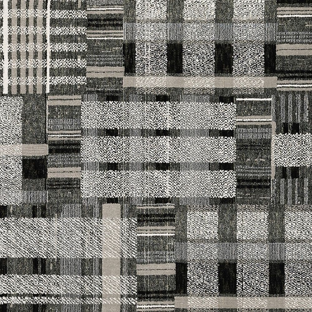 Oriental Weavers Atlas Geometric 752C0 6&#39;7&quot; x 9&#39;6&quot; Black and Gray Area Rug, , large