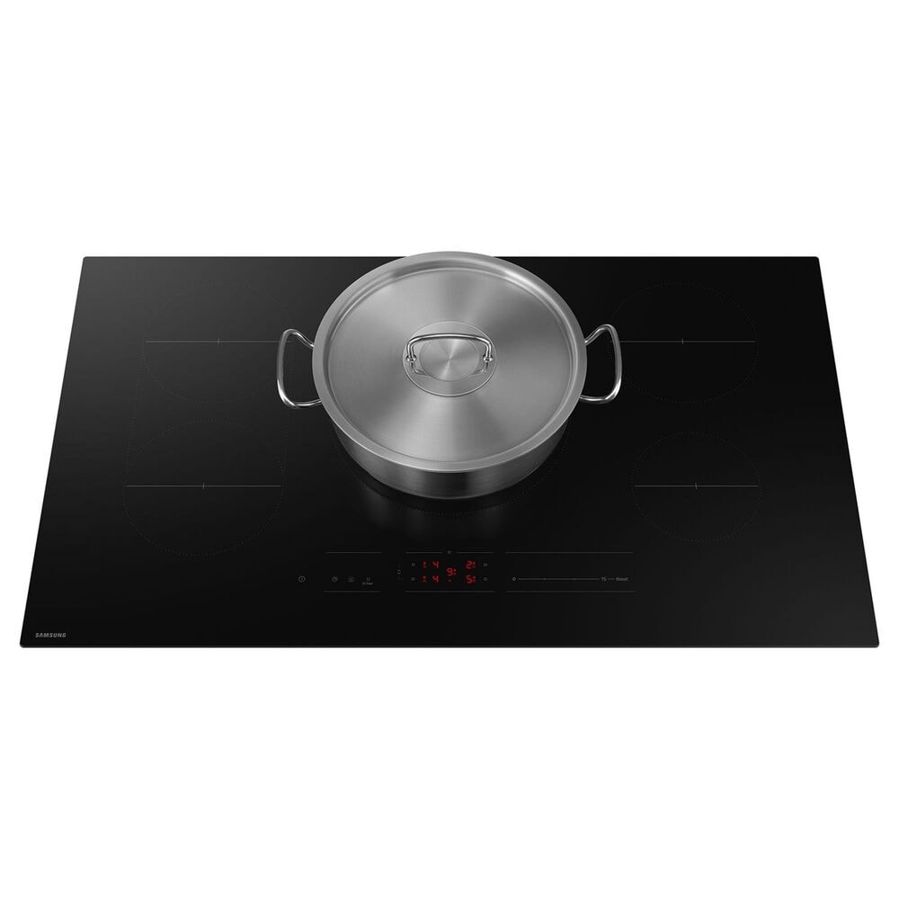 Samsung 36&quot; Induction Cooktop with Anti-Scratch Matte Glass and Sync Burners in Black, , large