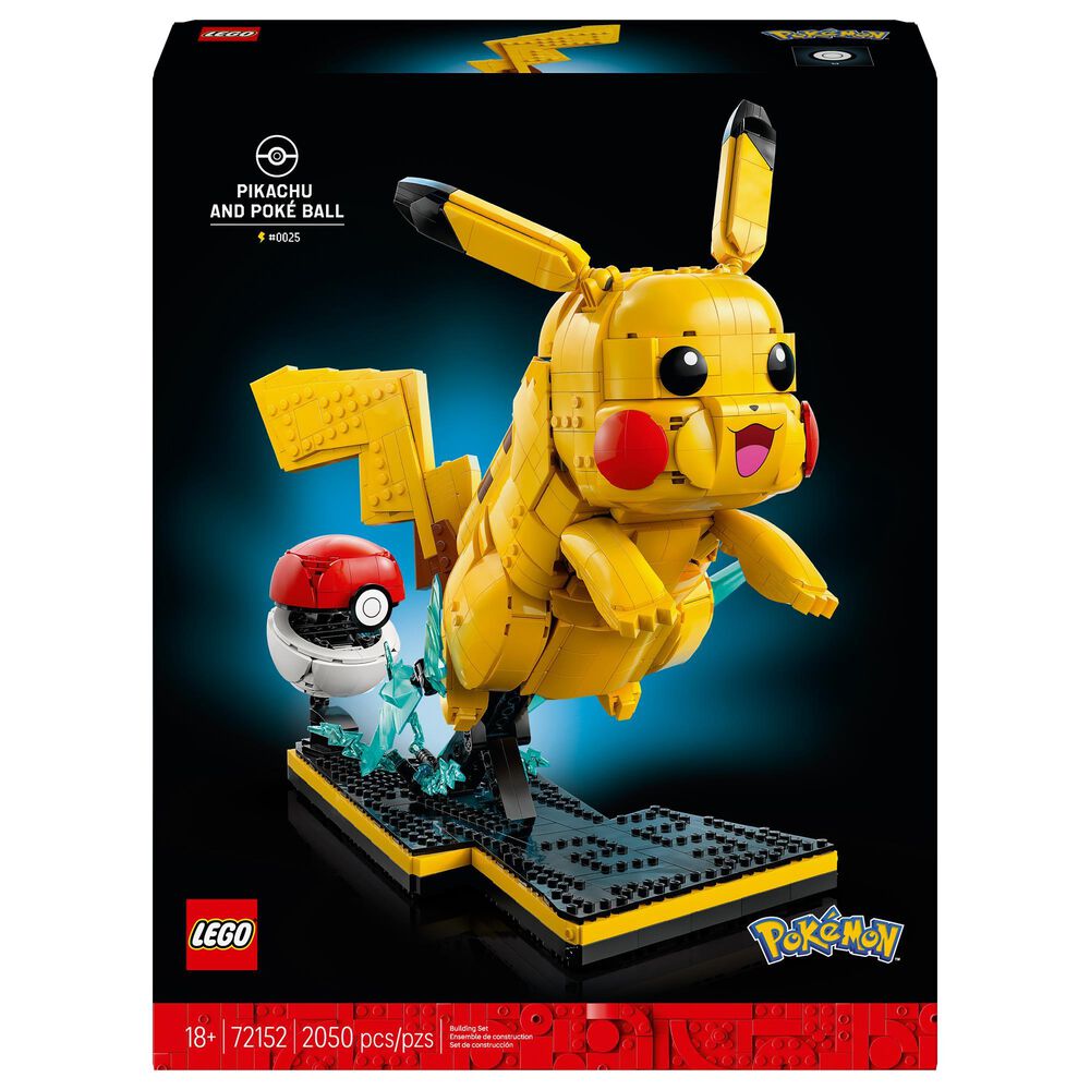 LEGO Pokemon Pikachu and Poke Ball Building Set, , large