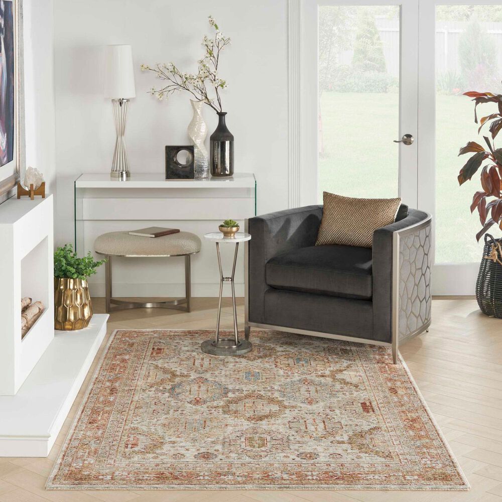 Nourison Sahar 3&#39;11&quot; x 5&#39;11&quot; Ivory and Multi Area Rug, , large