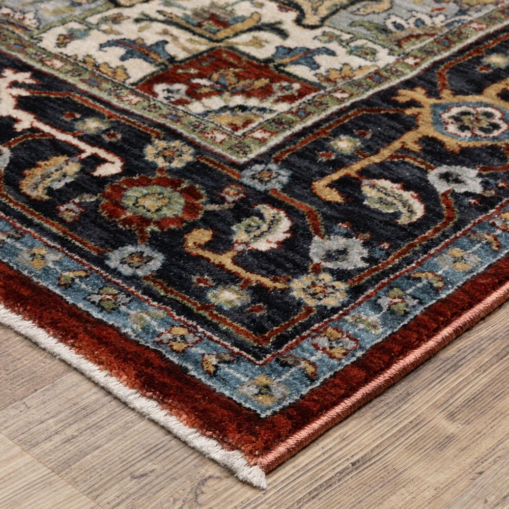 Oriental Weavers Eliana ELI11 Red and Blue 9&#39;10&quot; x 12&#39;10&quot; Area Rug, , large