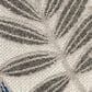 Nourison Aloha Floral 7"10" x 10"6" Grey and Blue Indoor/Outdoor Area Rug, , large