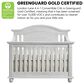 Oxford Baby London Lane 4-In-1 Convertible Crib in Vintage White, , large