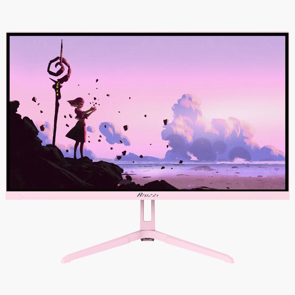 Arozzi Nova 24" IPS 200Hz Gaming Monitors in Pink, , large