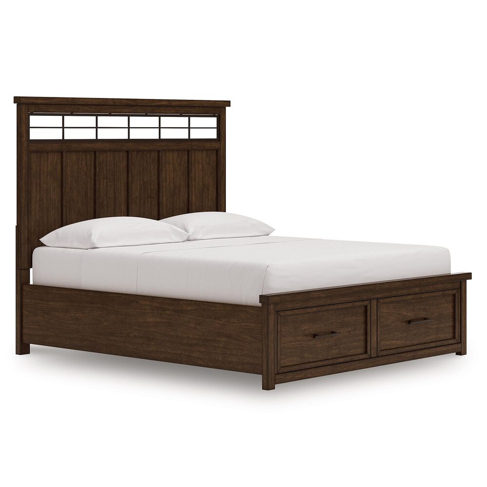 Ashley Taffenbrook California King Storage Bed in Medium Brown, , large