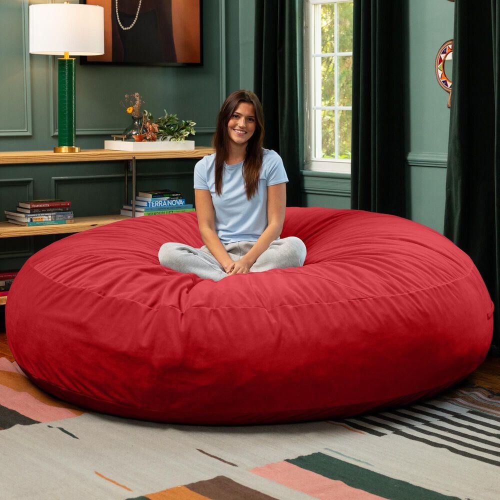 Jaxx Cocoon 6&#39; Oversized Bean Bag Chair in Merlot, , large