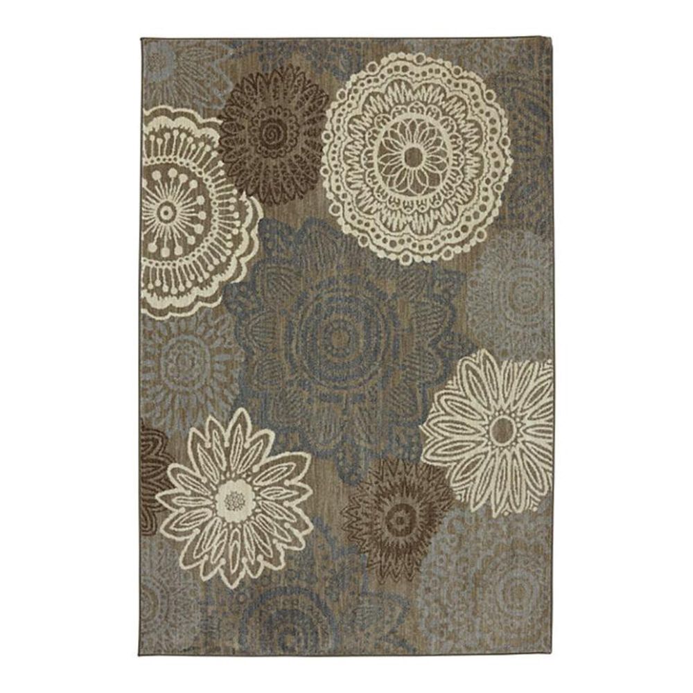 Karastan Euphoria Mossat 90273-80062 3'6" x 5'6" Brown Area Rug, , large