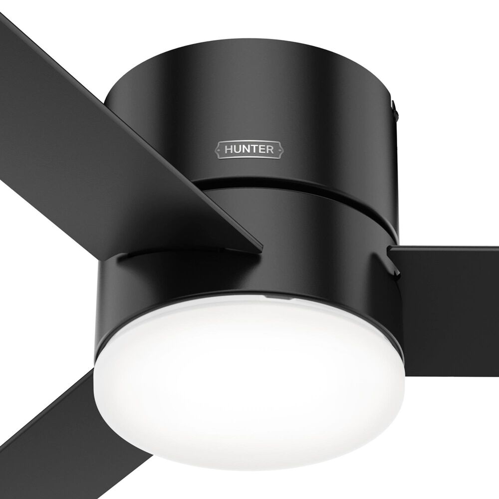 Hunter Minimus 52&quot; Ceiling Fan with LED Lights in Matte Black, , large