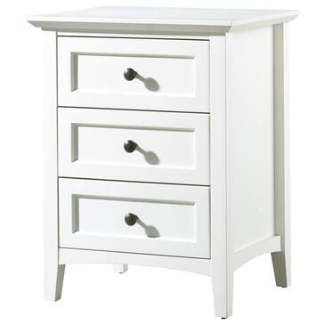 Urban Home Paragon 3 Drawers Nightstand in Opaque White, , large