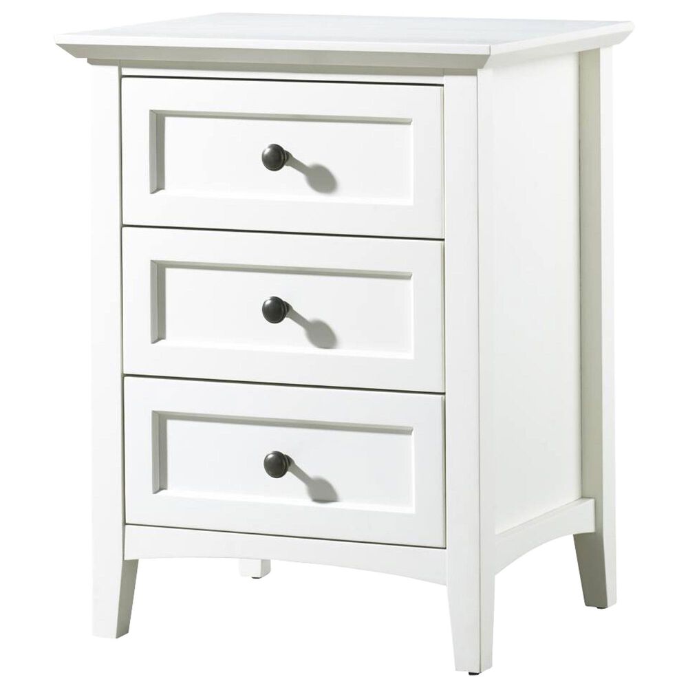 Urban Home Paragon 3 Drawers Nightstand in Opaque White, , large