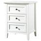 Urban Home Paragon 3 Drawers Nightstand in Opaque White, , large
