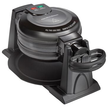 Hamilton Beach Rotating Double Belgian Waffle Maker, , large