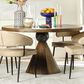 Home Trends & Design Eiffel 54" Round Dining Table in Teak - Table Only, , large