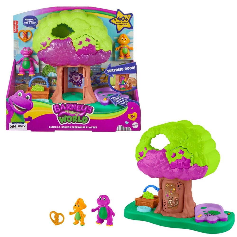 Fisher Price Barney Treehouse Playset, , large