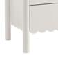 Modway Emmeline Scalloped 2 Drawer Nightstand in White, , large