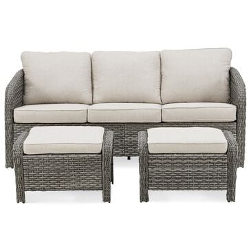 Sunwell Garden 3-Piece  Patio Conversational Set in Beige, , large