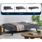 Lifestyle Solutions Frankie Convertible Sofa in Charcoal, , large