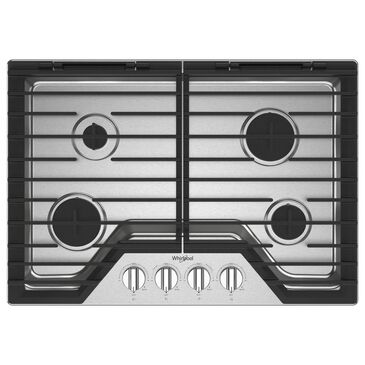 Whirlpool 30" Gas Cooktop in Stainless Steel, , large
