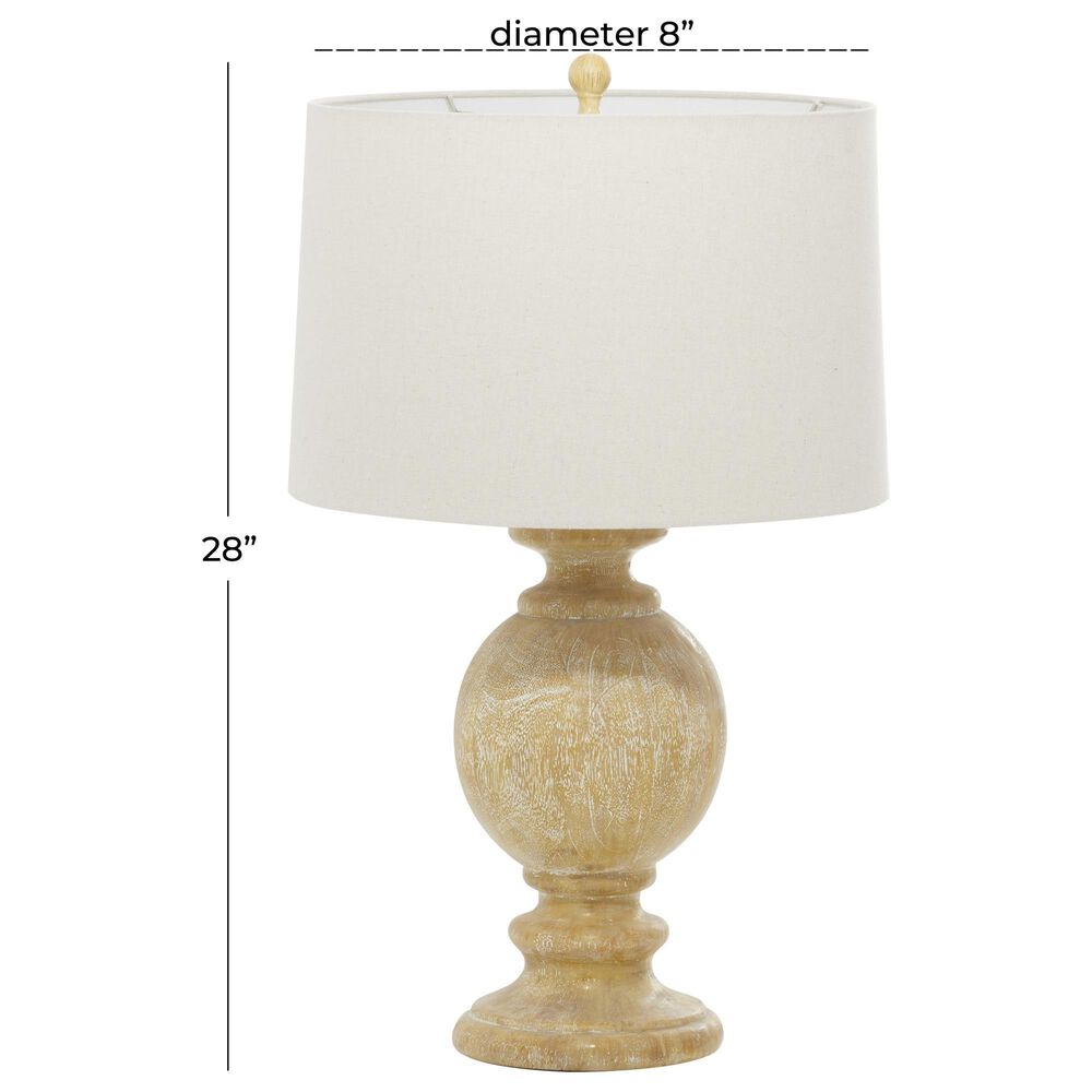 Maple and Jade 8&quot; x 28&quot; Table Lamp in Beige &#40;Set of 2&#41;, , large
