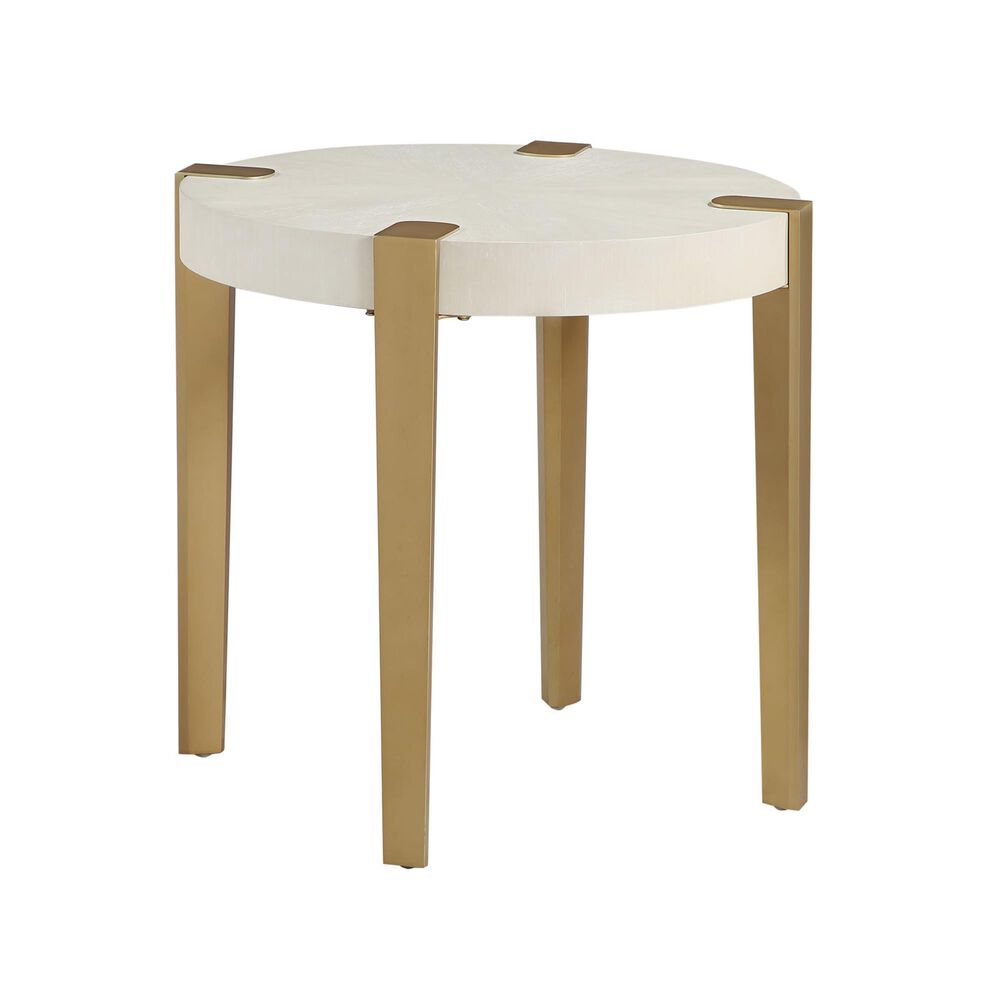 Steve Silver End Table in White, , large