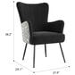 Emerald Home Furnishings Amera Accent Chair in Black and White, , large