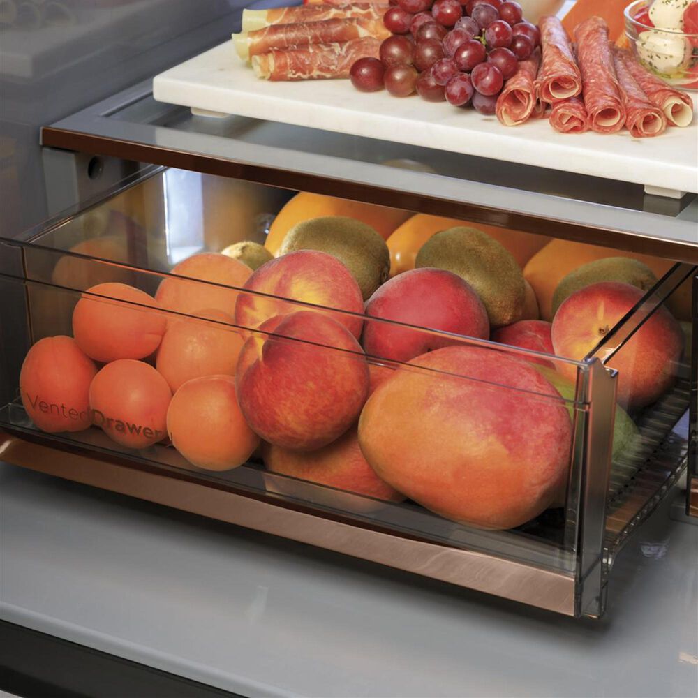 Cafe 27.8 Cu. Ft. Capacity 4-Door Smart French Door Refrigerator in Stainless Steel, , large